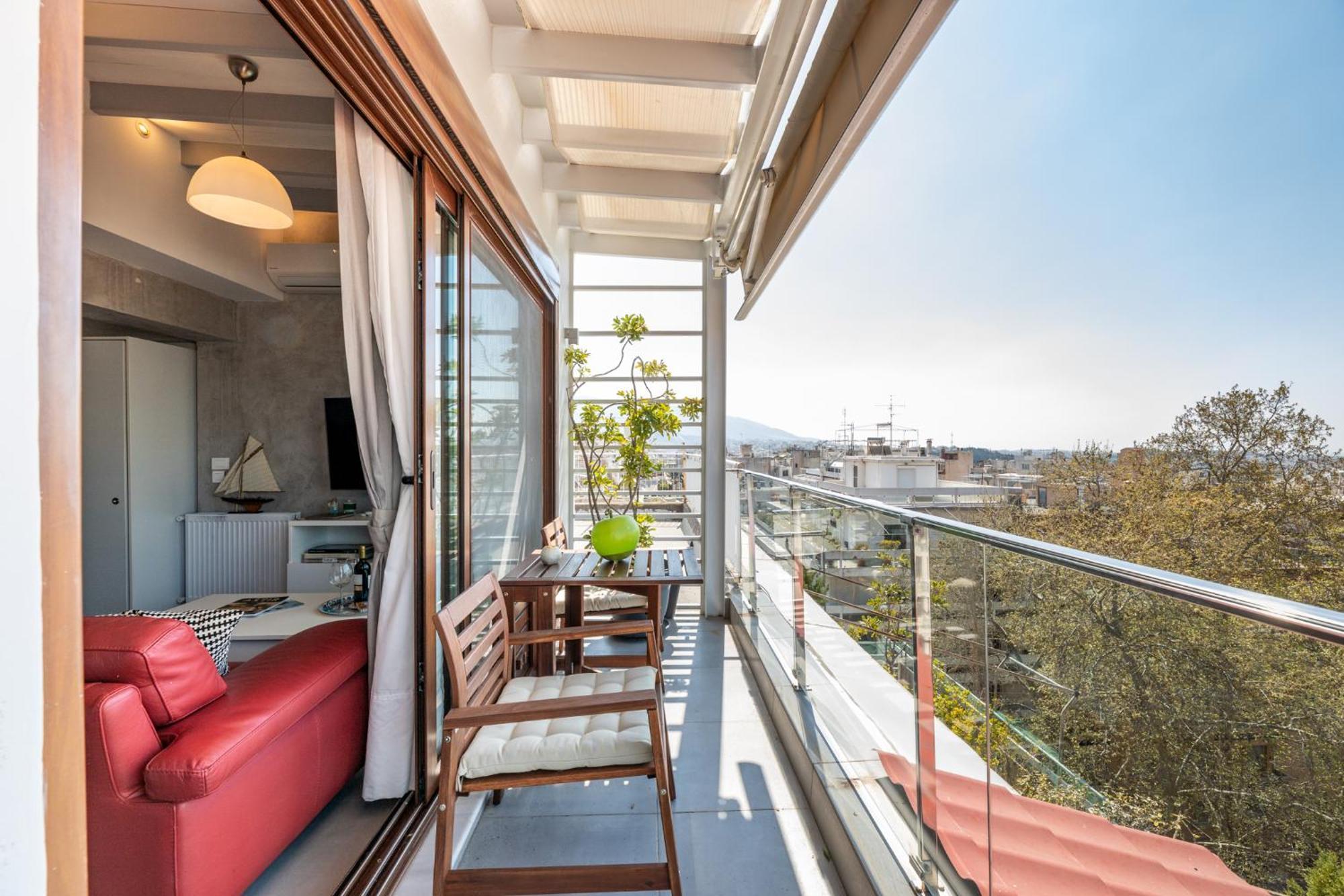 אתונה Top Kolonaki Studio+Terrace Stunning Acropolis Views מראה חיצוני תמונה