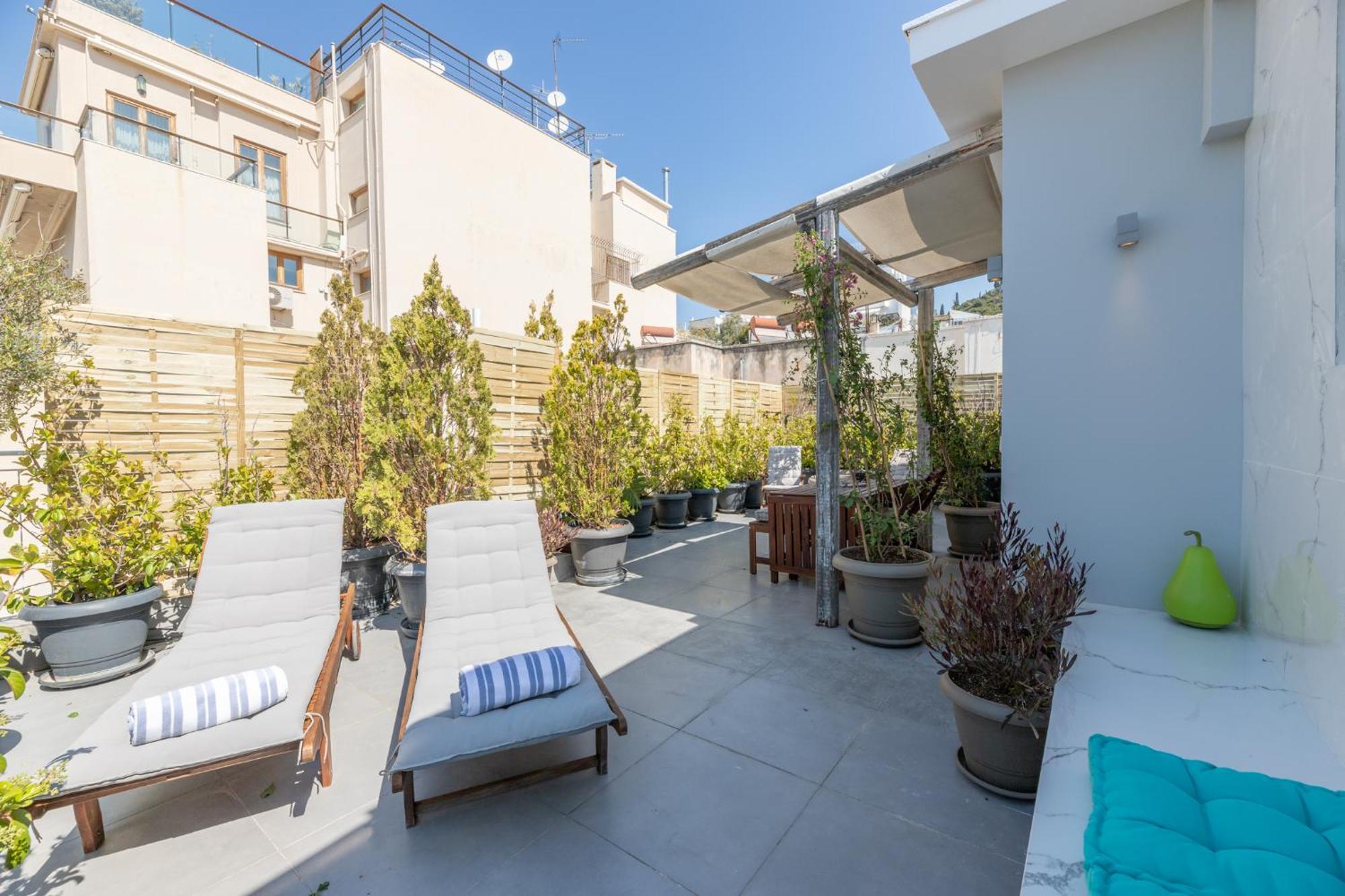 אתונה Top Kolonaki Studio+Terrace Stunning Acropolis Views מראה חיצוני תמונה